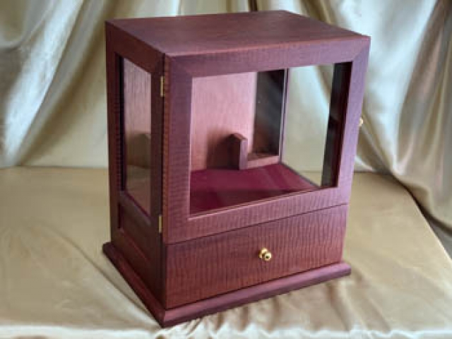 Custom Made Jarrah Bible Display Cabinet