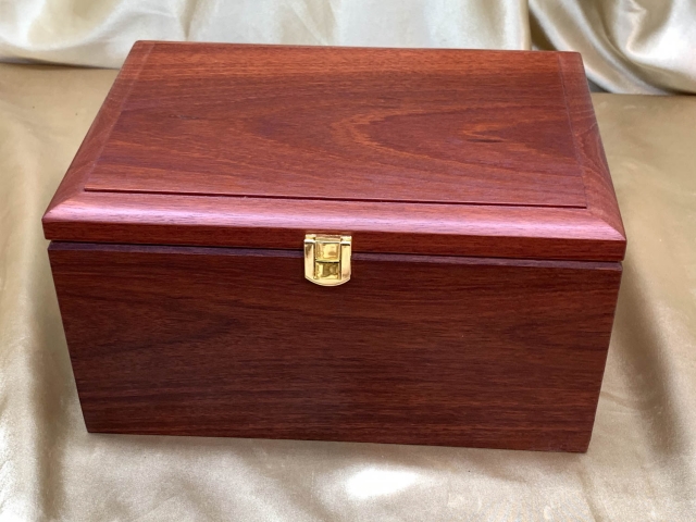 Custom Made Jarrah Human Cremation Box