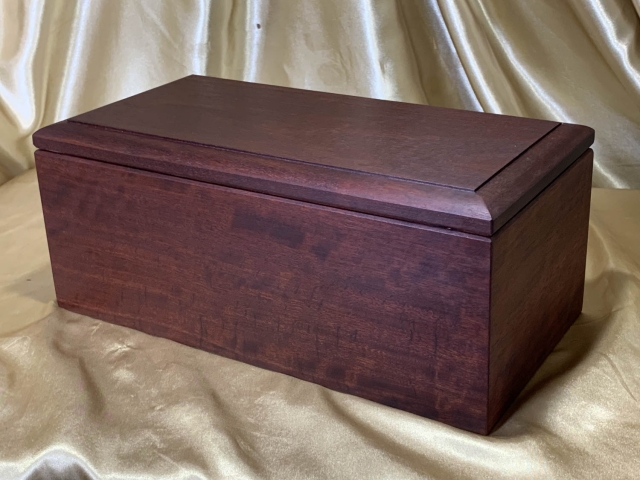 Custom Made Dark Jarrah Human Cremation Box