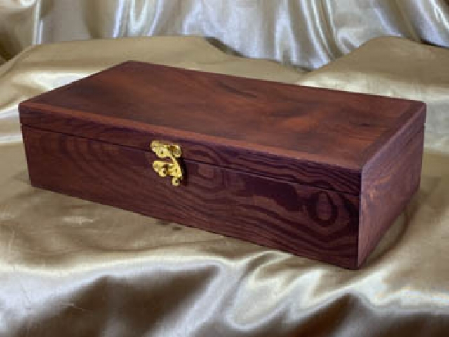 PLKB 25909-L6475 - Premium Handcrafted Wooden Keepsake Box - Australian Woody Pear