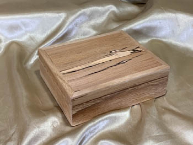 PSTB 25921-L6514 - Premium Small Hand Made Wooden Treasure / Trinket Box