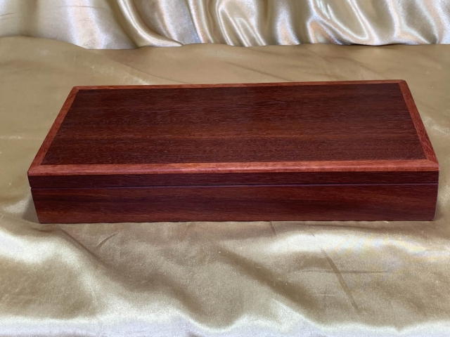 PLJKB 2410-L2031 - Long Hand Made Wooden Keepsake or Jewellery Box - Australian Jarrah