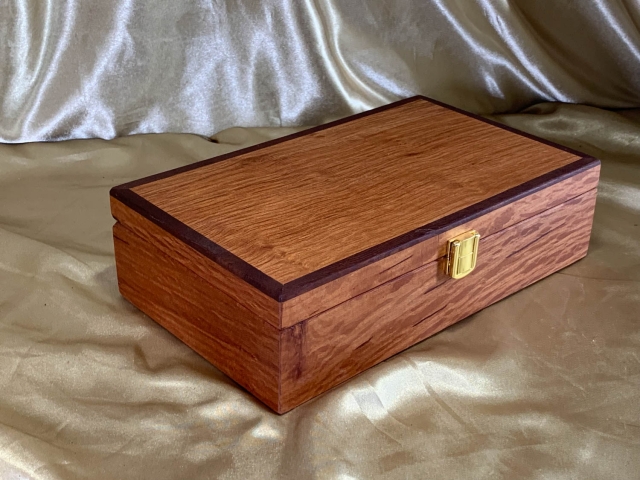 PMKB 2603K8-L8011 - Premium Medium Size Handcrafted Wooden Keepsake Box - Australian Sheoak