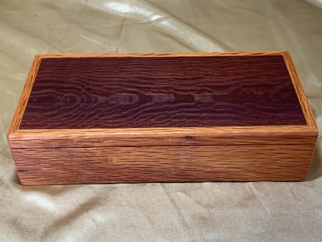 PMTPB-2605TD1-L9139 - Premium Handcrafted Wooden Treasure / Keepsake / Desk Box - Australian Sheoak
