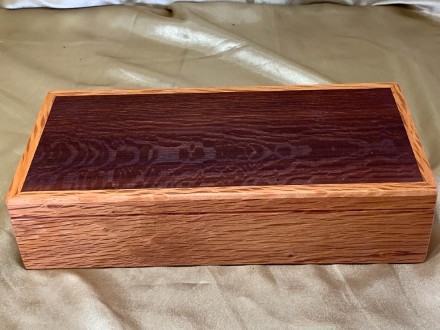 PMTDB 2605TP2-L9146 - Premium Handcrafted Wooden Treasure / Desk Box - Made in Australia