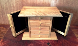 DES5JBWM W0001 Designer Marri Jewellery Box / Side Wings / 5 Drawers SOLD