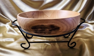 Hand turned Wooden Bowl (Medium) - Australian Jacaranda - DB20009-L6788