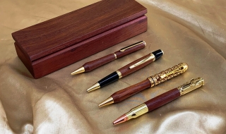 Range of Hand Made Jarrah Pens and Boxes - Various Styles Available - Made in Western Australia