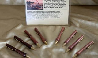 OMB - Classic Pen Hand Turned from Jarrah from the Old Mandurah Bridge