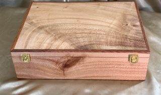 A4DB 2408-L0981 - Premium Hand Made wooden Document Box - Australian Silky Oak SOLD