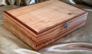 PJBT 2408 - L1564 - Premium Silky Oak Jewellery Box with Removable Tray - Made in Australia SOLD