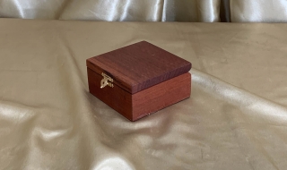 PSTRB 22015-L6443 - Small Wooden Trinket Box with Blue lining - Western Australian Timber SOLD