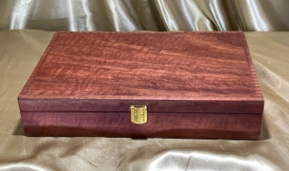 PLKB 2418-L2793 - Premium Pink Jarrah Jewellery or Keepsake Box - Hand Made in Australia SOLD
