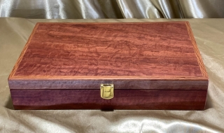 PLKB 2417-L2785 - Premium Pink Jarrah Jewellery or Keepsake Box - Hand Made in Australia SOLD