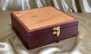 PMKB 2402-L2805 - Premium Medium Jarrah and Sheoak Keepsake Box - Hand Made in Australia SOLD