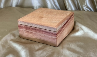 PSTRB 242501-L3133 - Small HJand Made Wooden Jewellery Box - Australian Silky Oak SOLD