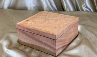 PSTRB 242502-L3126 - Small Silky Oak Jewellery / Treasure Box - Hand Made in Australia SOLD