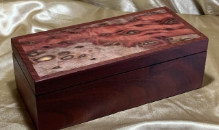 LEDRJB 242503-L3598 - Limited Edition Jewellery Box with Resin Filled lid and Removable Tray SOLD