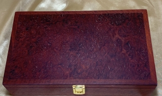 PMLRKB 242509-L3666 - Premium Medium Large Resin Filled Jarrah Jewellery or Keepsake Box SOLD