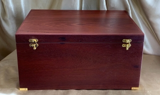 Custom Made Large Jarrah Chest / Baby Box