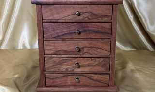 LEDMD5 25033-L5132 - Limited Edition 5 Drawer Wooden Jewellery Box - Australian Peppermint SOLD