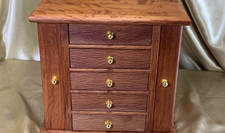 LEDMD5W 25031-L5063 - Limited Edition Wooden Jewellery Box with 5 Drawers - Australian Sheoak SOLD