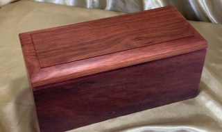 PCBL 25001-L4608 - Limited Edition Large Hand Crafted Jarrah Pet Cremation Box SOLD