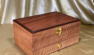 PJBD 25005-L5669 - Premium Australian Jarrah Jewellery Box with Drawer SOLD