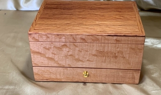 PJBDT 25093-L6164 - Premium Handcrafted Wooden Jewellery Box with Drawer and Tray -  Sheoak - SOLD