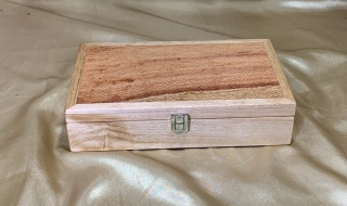 PSTB 25919-L6235 - Premium Small Wooden Treasure / Trinket Box - Handcrafted in Australia SOLD
