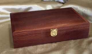 PMKB 25914-L6488 - Premium Medium Wooden Keepsake Box Hand Made from Australian Woody Pear