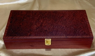 PLRKB 242507-L3652 - Large Jarrah Burl Jewellery or Keepsake Box - Hand Made in Australia SOLD