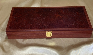 PLRKB 242508-L3659 - Premium Resin Filled Jarrah Jewellery or Keepsake Box - Hand Made in Australia