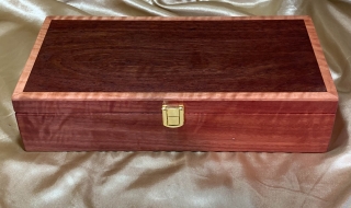 PLKB 251011-L6921 - Premium Large Wooden Keepsake Box - Hand Made in Australian Jarrah SOLD