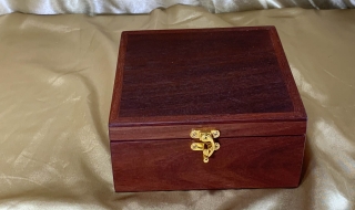 PMSTB 2601086-L7462 - Premium Medium Small Wooden Treasure / Trinket Box 