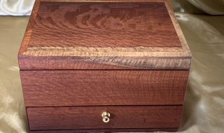 PJBD 2605D2-L9075 - Premium Hand Made Australian Wooden Jewellery Box with Bottom Drawer