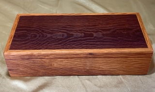 PMTDB-2605TP1-L9139 - Premium Handcrafted Wooden Treasure / Keepsake / Desk Box -Made in Australia