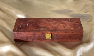 PB 2608PB3-L0831 - Premium Timber Pen Box Handcrafted from Australian Jarrah Burl