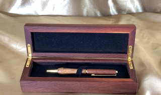 PBS 2608PB11-L0849 - Premium Wooden Pen and Box Set Handcrafted from Australian Woody Pear